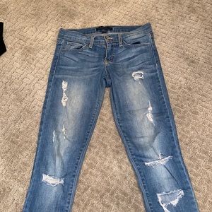 Flying monkey low rise skinny jeans